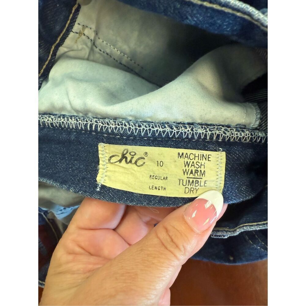 Vintage Chic by h.i.s. Super Relaxed Classic Fit Pleat Front Jeans sz 10 NWT - Picture 6 of 7